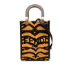 Fendi Mini Embroidered Canvas Tiger Print Sunshine Shopper Tote Secondhand