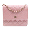Chanel CC Square Quilted Iridescent Caviar Wallet on Chain Secondhand