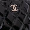 Chanel CC Quilted Patent Cosmetic Pouch Secondhand