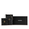 Chanel CC Quilted Lambskin Phone Holder with Chain Secondhand