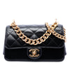 Chanel Paris Cosmopolite Mini Aged Calfskin Straight Lined Flap Secondhand