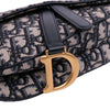 Dior Mini Oblique Canvas Saddle Bag Secondhand