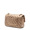 Chanel Medium Classic Chevron Calfskin Pleated Double Flap Secondhand