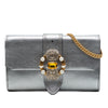 Miu Miu Metallic Goatskin Madras Crystal Embellished Crossbody Secondhand