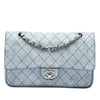 Chanel Medium Classic Crackled Calfskin Wild Stitch Double Flap Secondhand