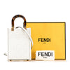 Fendi Mini Zucca Embossed Leather Sunshine Shopper Tote Secondhand