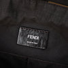 Fendi Pequin Canvas and Leather Top Handle Bag Secondhand