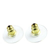 Chanel CC Gold Plated Faux Pearl Swing Push Back Earrings Secondhand