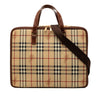 Burberry Haymarket Check Coated Canvas Business Bag Secondhand