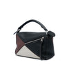 LOEWE Small Tricolor Calfskin Puzzle Satchel Secondhand
