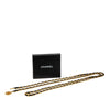 Chanel Gold Plated CC Leather Woven Chain Belt Secondhand