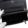 Chanel Chevron Quilted Calfskin Boy Wallet On Chain Secondhand