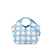LOEWE Mini Woven Calfskin Gingham Surplus Basket Bag Secondhand