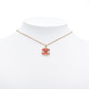Chanel Gold Plated Enamel CC Pendant Necklace Secondhand