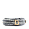 Dior Canvas Embroidered Reverse Toile De Jouy Saddle Bag Secondhand
