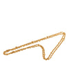 Chanel CC Gold Plated Station Chain Long Necklace Secondhand