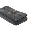 Chanel CC Quilted Lambskin Double Zip Clutch With Chain Secondhand