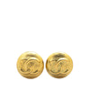 Secondhand Chanel Gold Plated CC Clip On Earrings