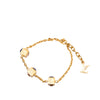 Louis Vuitton Gold Plated Gamble Strass Bracelet Secondhand