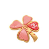 Chanel CC Gold Plated Resin Four Leaf Clover Brooch Secondhand