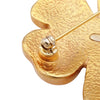 Chanel CC Gold Plated Resin Four Leaf Clover Brooch Secondhand