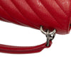Saint Laurent Medium Quilted Chevron Sheepskin College Satchel Secondhand
