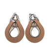 Hermès Palladium Plated and Swift Virevolte Push Back Earrings GM Secondhand