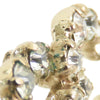 Chanel CC Gold Plated Rhinestones Push Back Earrings Secondhand