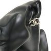 Chanel CC Gold Plated Rhinestones Push Back Earrings Secondhand