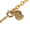 Dior Gold Plated CD Logo Pendant Necklace Secondhand