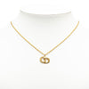 Dior Gold Plated CD Logo Pendant Necklace Secondhand
