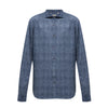 Secondhand CC Collection Corneliani Dark Blue Patterned Shirt, Size 40 IT