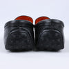 HERMES Irving Leather Driving Moccasins in Black Collier de Chien for Men, Size 42 EU Secondhand