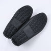 HERMES Irving Leather Driving Moccasins in Black Collier de Chien for Men, Size 42 EU Secondhand