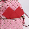 Valentino Garavani Rockstud Spike Leather 2Way Backpack in Pink Secondhand