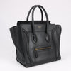 CELINE Luggage Micro Leather Handbag in Black Secondhand