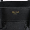CELINE Luggage Micro Leather Handbag in Black Secondhand