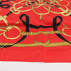 Hermès Carré 90 " Eperon d'or" Silk handkerchief in Red Secondhand