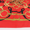 Hermès Carré 90 " Eperon d'or" Silk handkerchief in Red Secondhand