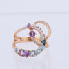 Collection Privée Diamond Ring in Multicolor K18PG 5.3g 129 S008 D026 Secondhand