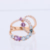 Collection Privée Diamond Ring in Multicolor K18PG 5.3g 129 S008 D026 Secondhand
