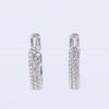 Non Signe / Unsigned Diamond Earrings K18WG 4.4g 1.0 ct Secondhand