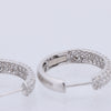 Non Signe / Unsigned Diamond Earrings K18WG 4.4g 1.0 ct Secondhand
