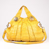 Gucci Exotic leathers - Alligator Hysteria Top 2way Handbag in Yellow Secondhand