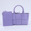 Bottega Veneta Nappa Maxi Intrecciato Small Arco 2Way Handbag in Purple Secondhand