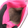 BOTTEGA VENETA Intrecciato Leather Chain Shoulder Bag in Hot Pink Secondhand