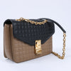 Celine C Sées Medium Leather Chain Shoulder Bag Black × Brown (Marketplaces) Secondhand