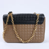 Celine C Sées Medium Leather Chain Shoulder Bag Black × Brown (Marketplaces) Secondhand