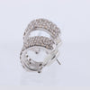 Non Signe / Unsigned Diamond Earrings K18WG 12.5g 2.00/2.00 ct Secondhand