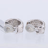 Non Signe / Unsigned Diamond Earrings K18WG 12.5g 2.00/2.00 ct Secondhand